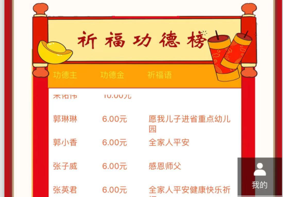 寺院管理軟件-報佛寺撞鐘祈福隨喜系統案例展示